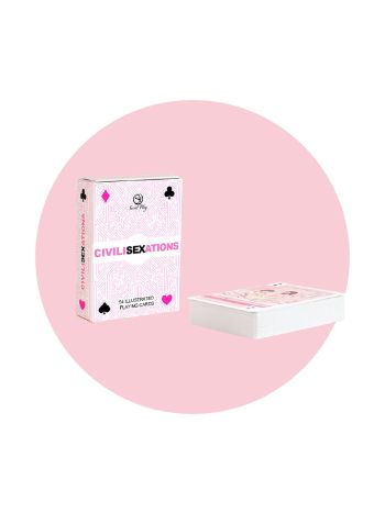 Secret Play - CIVILISEXATIONS ILLUSTRATED Playing Cards - 54 cards