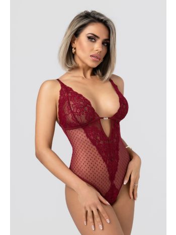 Christine - Body Dewi with Open Crotch - Red