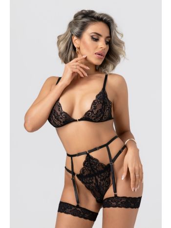 Christine - Lace Garter Set with Leg Harness