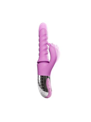 Good Vibes Only - 360° Rotating Thrusting Vibrator - Pink
