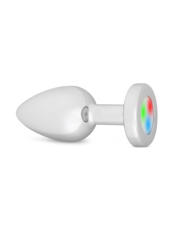 Easytoys Anal Collection - Butt Plug LED Medium - Silver