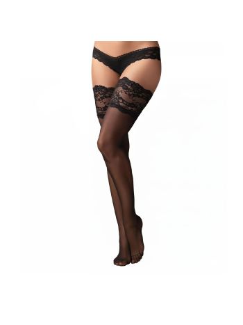 Christine - Sexy Lace Stockings - Black