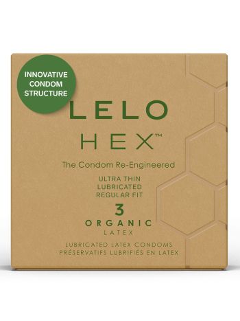 LELO - HEX Organic Condoms - 3 pcs