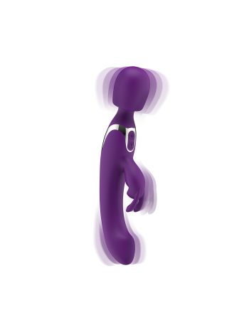 Easytoys Vibe - 2 in 1 Wand Vibrator - Purple