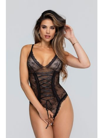 Christine - Crotchless Body Aphrodite - Black
