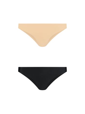 Bye Bra - Invisible Brazilian Nude + Black S