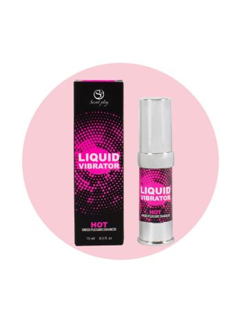 Secret Play - Hot Unisex Warming Gel Liquid Vibrator - 15 ml
