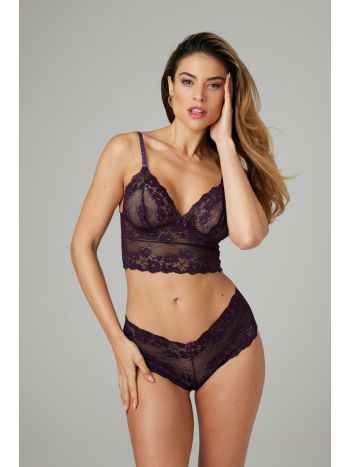 Christine - Lace Bralette Set Valerie - Purple