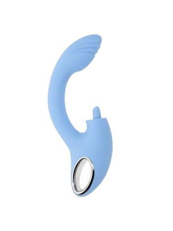 Playboy - Sapphire Dual Vibrator - Sky Blue