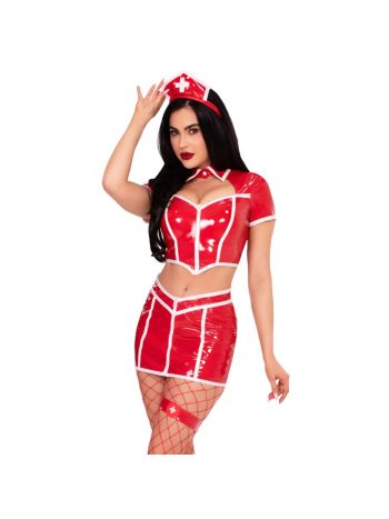 Leg Avenue - Red Alert Nurse Costume - Red