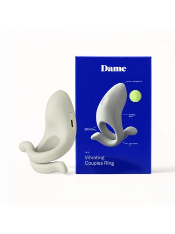 Dame - Hug Vibrating Cock Ring - Fog