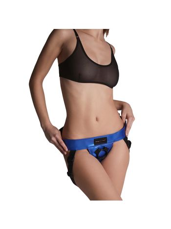 Strap-On-Me - Leatherette Harnas Curious Metallic Blue